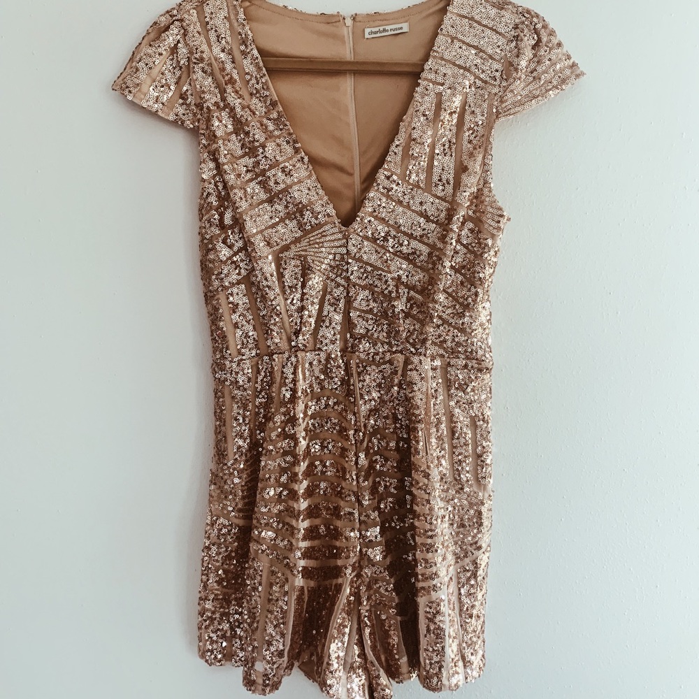 Gold Sequin romper! ✨